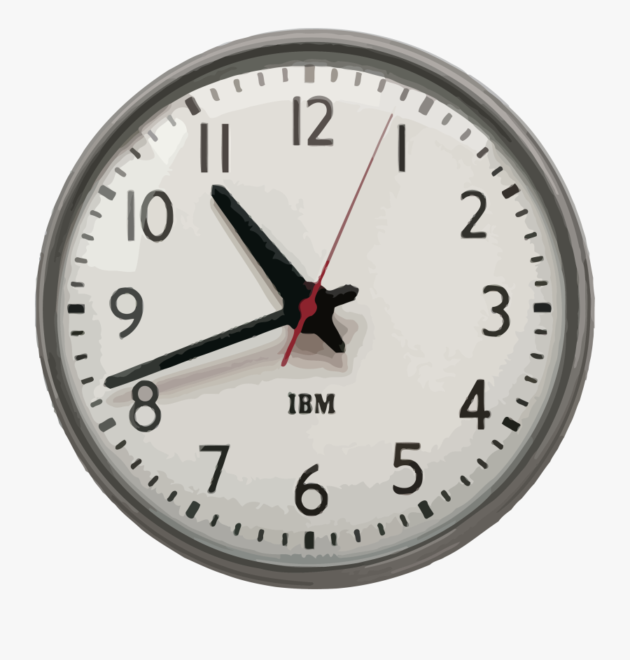 1960s Ibm 13 5 Inch Standard Issue Clock Clipart Png - Ibm Wall Clock, Transparent Clipart
