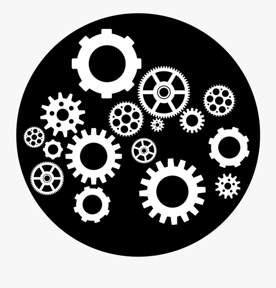 Apollo Design Sr-6205 Shifting Gears B&w Superresolution - Shifting Gears, Transparent Clipart