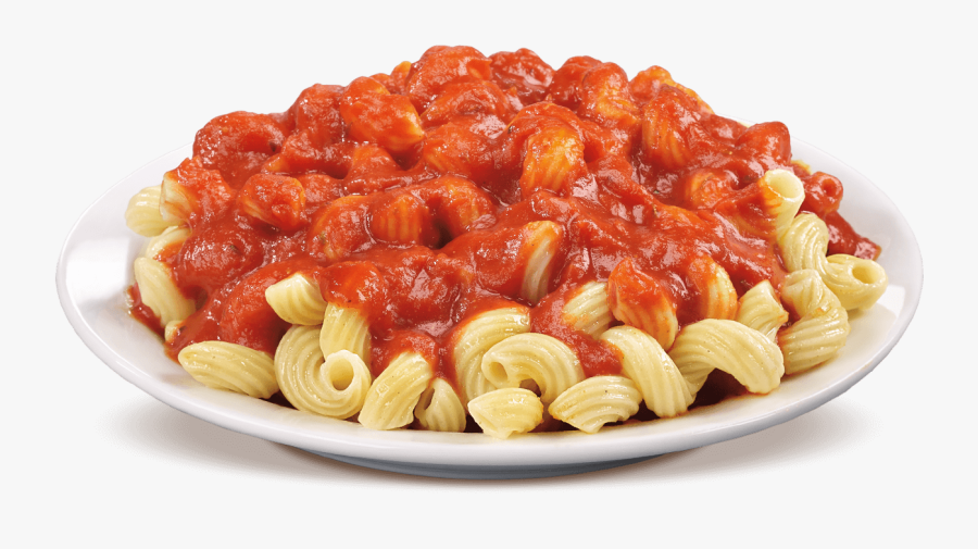 Pasta Png Images Free - Cavatappi Pasta With Marinara Sauce, Transparent Clipart