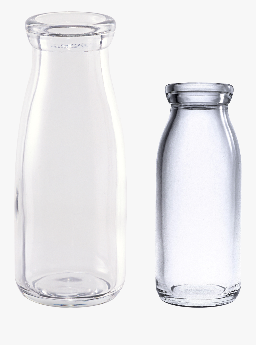 Milk Clipart Empty Glass - Glass Bottle .png, Transparent Clipart