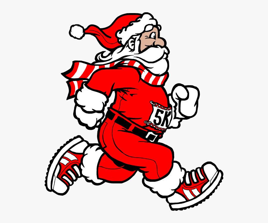 Santa Run Png, Transparent Clipart