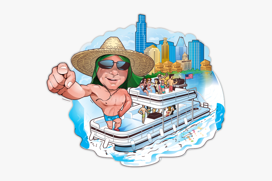 Lake Travis Party Barge/pontoon Boat Rentals With Good - Cartoon, Transparent Clipart
