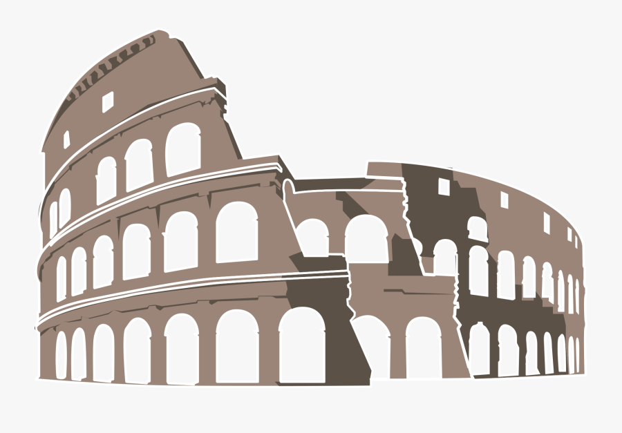 Rome Clipart Amphitheatre - Illustration, Transparent Clipart