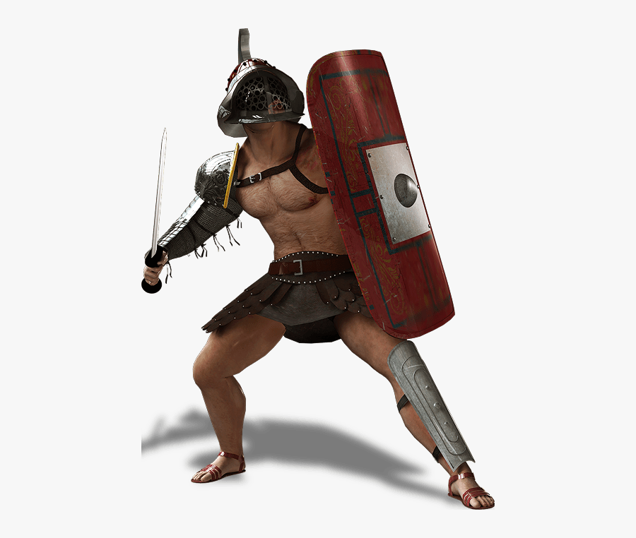 Gladiator - Roman Gladiators Png, Transparent Clipart