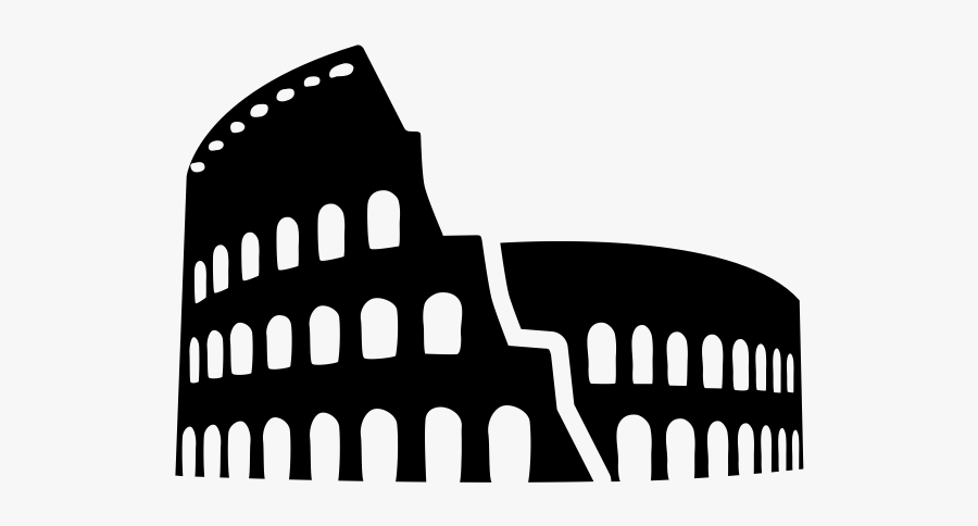 Colosseum Icon, Transparent Clipart