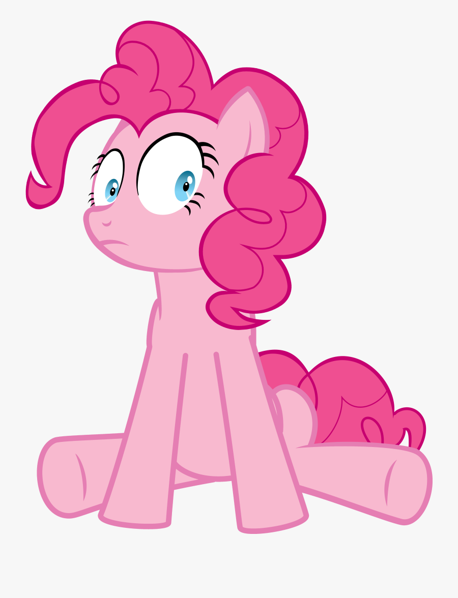 Pink,cartoon,animal Figure,nose,clip Character - Mlp Pinkie Pie Scared, Transparent Clipart