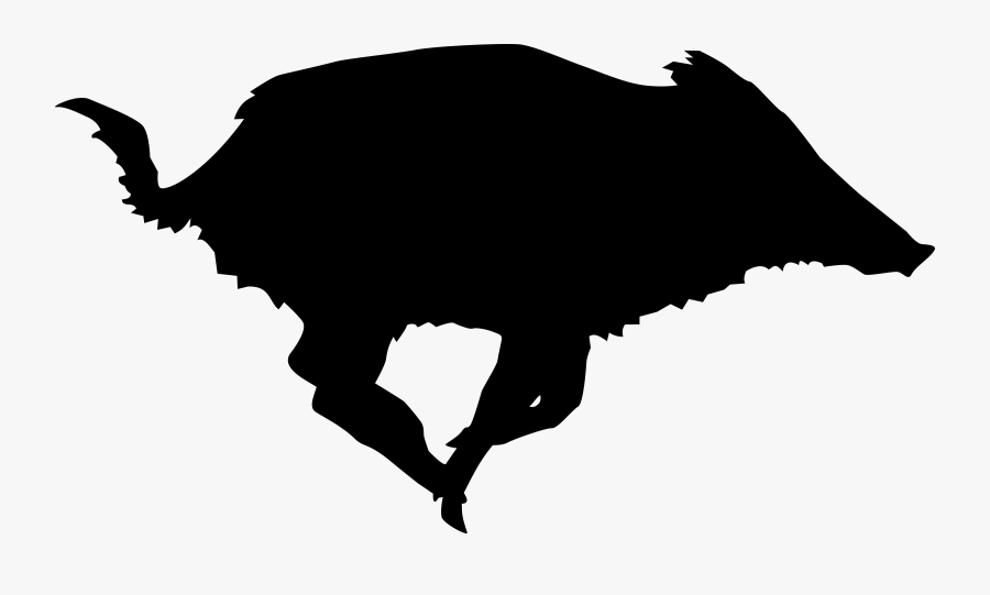 Boar Png - Wild Boar Silhouette Free, Transparent Clipart
