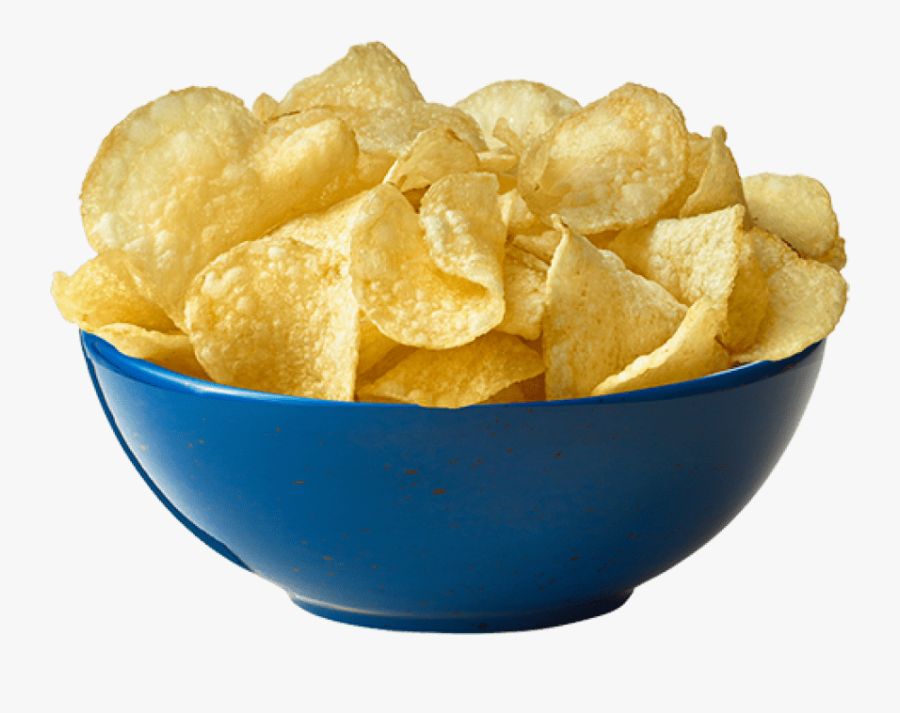 Potato Chips Png - Bowl Of Potato Chips, Transparent Clipart