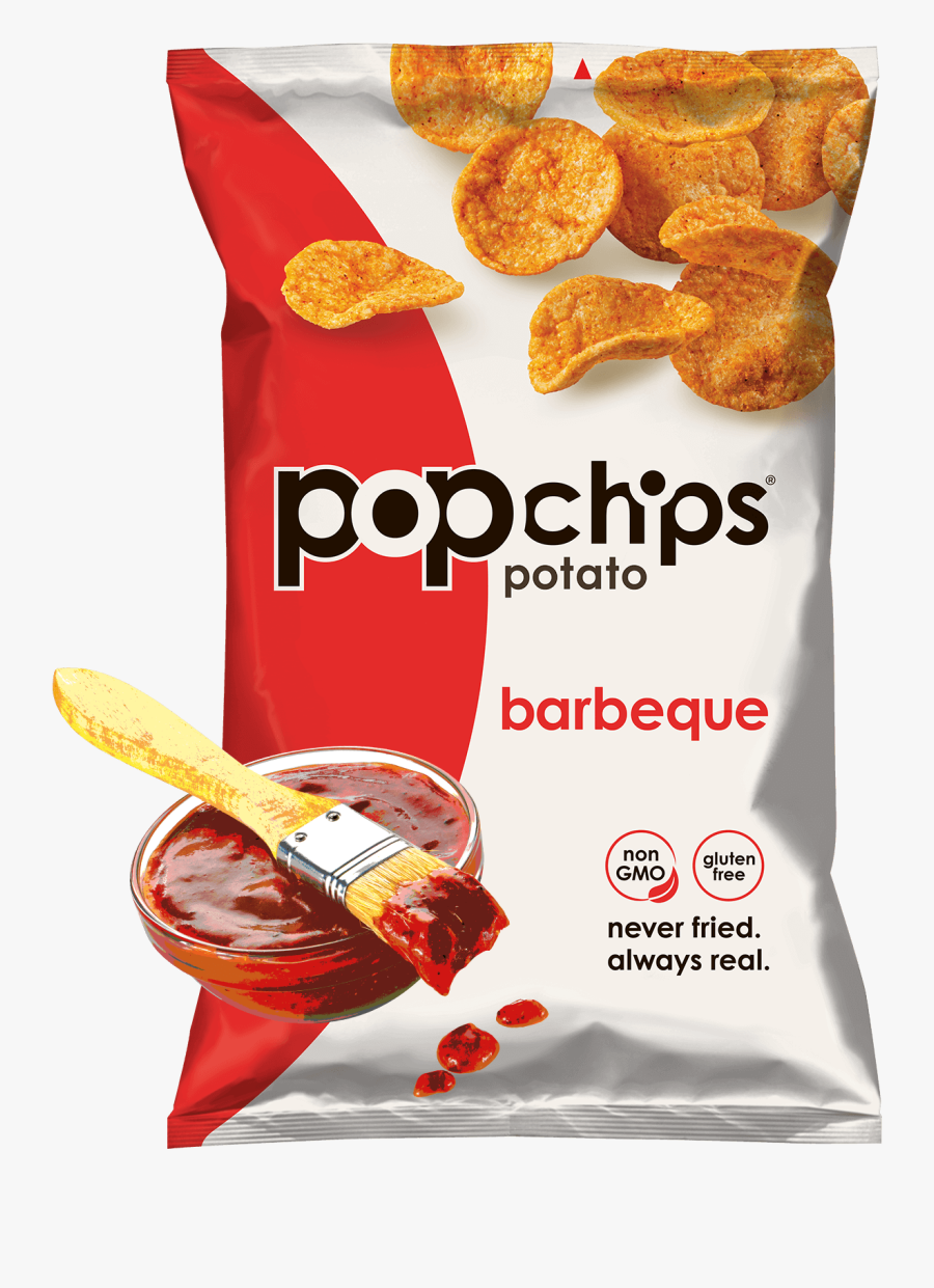 5oz Bag Of Barbeque Popchips - Pop Chips Bbq, Transparent Clipart