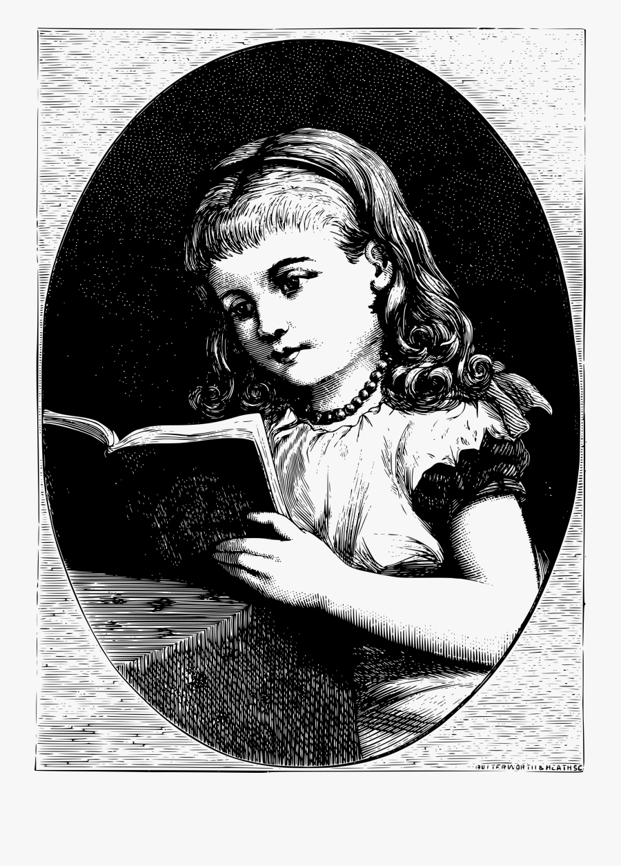 Girl Reading A Book Clip Arts - Book Reading To Icon, Transparent Clipart